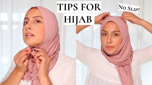 New Hijabi Tips For Beginners | No Slip & Tips and Tricks - YouTube