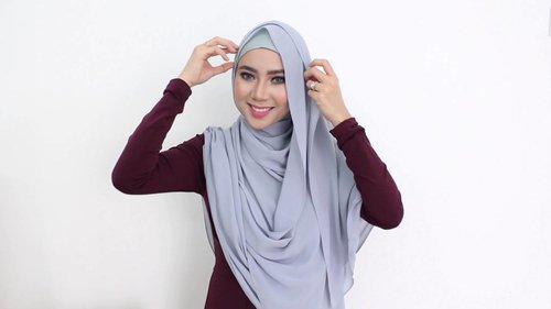 POPLOOK Hijab Tutorial 17 - Aida XL headscarf - YouTube