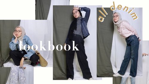 my take on styling denim | Hijab lookbook | Ade Muthia - YouTube