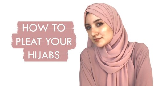 How To Pleat Your Hijab - YouTube