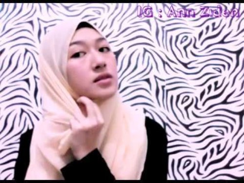 Easy Pinless Hijab tutorial - YouTube