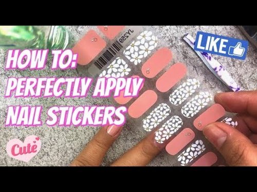 DIY: How to Perfectly Apply Nail Stickers | Zai Antonio - YouTube