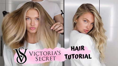 Victoria's Secret Hair Tutorial // Romee Strijd - YouTube