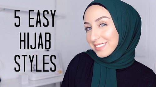 QUICK AND EASY HIJAB STYLES! | Cotton, Jersey & Chiffon Tutorial! - YouTube