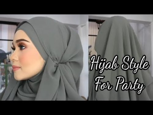 Beautiful Hijab Style For Party - YouTube