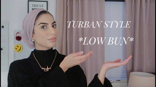 Everyday Hijab/Turban Tutorial (Low Bun) - YouTube