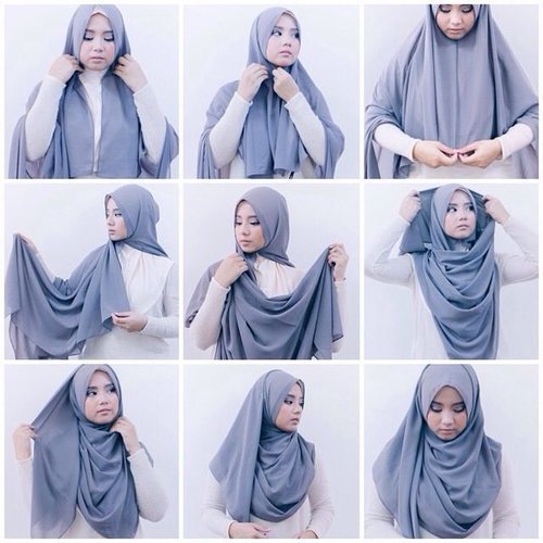 tutorial hijab syar'i.