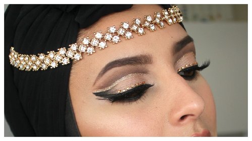 Glam eye makeup - zezah baragbah - YouTube