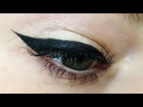 Perfect Wing Eyeliner Cat Eye Howto - YouTube