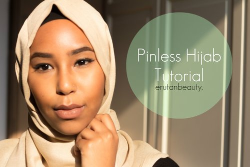 Pinless Hijab Tutorial ERUTAN BEAUTY - YouTube
