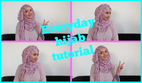 Everyday Simple Hijab Tutorial - YouTube