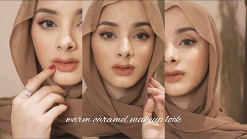 warm caramel - natural makeup look - YouTube