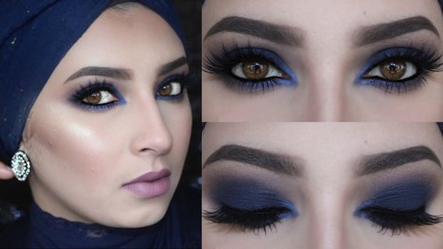 Holiday Blue smokey eye | Zezahbaragbah - YouTube