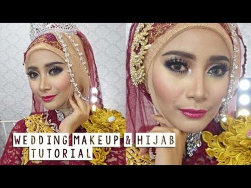 Wedding Muslim Makeup dan Hijab Tutorial by Sanggar Rias Fitri - YouTube