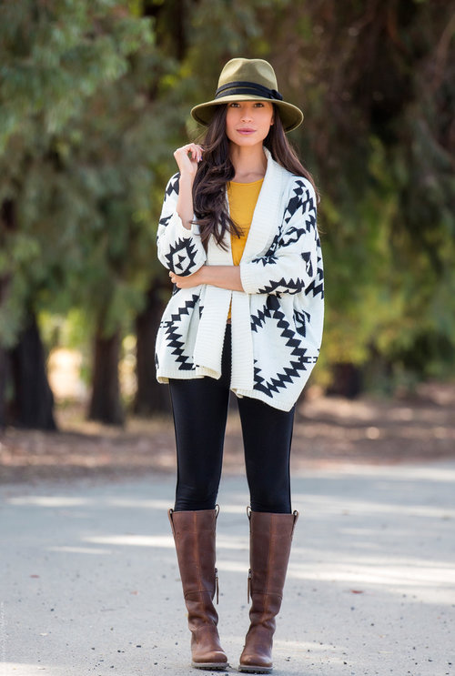An Aztec Cardigan for Fall
