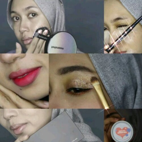 CHRISTMAS + WINTER = blink-blink!Itu sih yang kepikiran awal bulan ini pas nentuin tema collabnya @beautiesquad. Semua officer setuju jadi ya udah hayuk.Product used:@moonshot_idn Cushion yang pekejingnya cakep banget (review ada di blog)@pondsindonesia BB Powder@purbasarimakeupid Eyebrow as seen on frame@mizzucosmetics Banana@thefaceshopid blusher itu lah yang di foto@wardahbeauty Lip Cream warna merah banget (wait, lupa shade) + @thebathbox Kym@altheakoreaSpotlight Eye Glitter Pink Light+ Glitter marebuan beli di toko alat tulisUdah, gitu aja.#Beautiesquad #BSDesemberCollab #BSCollab #BSBlinkMakeUpCollab #clozetteid #altheaangels #MOTD #makeuptutorial #wintermakeup #christmasmakeup #snow #pictorialmakeup #beautybloggerindonesia #semarangbeautyblogger