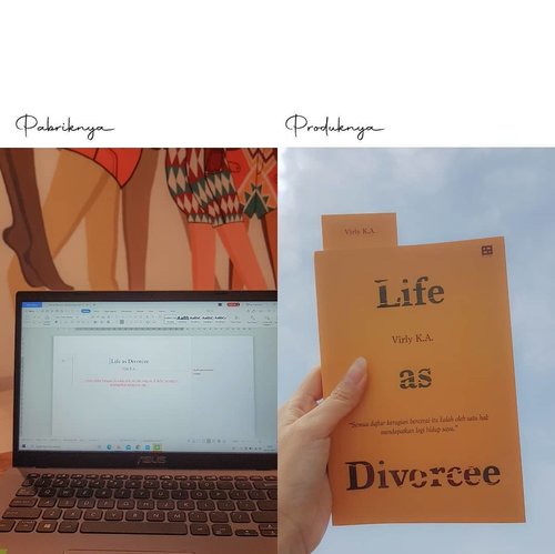 Barusan dikabarin penerbit, buku #LifeAsDivorcee udah masuk cetakan keempat. Makasih lho, kawan-kawan semua. Kalian uwuw sekali💕Ngomong-ngomong, semua proses kreatifnya buku ini ditulisnya pakai @asusid. Nggak, ini bukan endorse. Tapi kali aja Asus notice terus ngajakin collab ya kan 🕸---#ClozetteID #BookishTalks