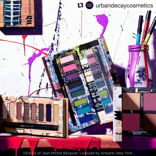 New Collection is coming up! What do you think? #Repost @urbandecaycosmetics
・・・
Want more #UDxBasquiat? Check out our Instagram Stories. #UrbanDecay #blossomshine #clozetteid #makeup #Makeupcollection #flatlay #beauty #indonesianbeautyblogger #eyeshadow #beautiesquad