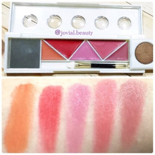 Here is the picture and the #swatch of @sariayu_mt #limitededition #beautybox that I mentioned on the previous post. Basically, they are a collection basic colors for day- night look. Nothing's fancy or dramatic or unusual colors like #nyx #macarons #lippies that most US beauty brands currently hype about. As for the formula, it has a creamy texture, hence, it transfers & does not last long; however, it has good pigmentation & build-able. 😘 #jovialbeauty #clozetteid #clozetter #makeup #lipswatch #lipstick #indomakeup #indobeautygram #indobeautyblogger #blogger #beauty #s4s #haul #makeuphaul #makeupindonesia #makeuptalk #makeupindo #bblogger #bbloggerid #makeupartist #makeuplover