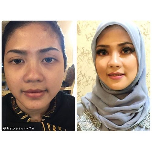Today's #hijab #makeover session for the beautiful Linda.Book your #makeover session NOW & Be Faboulous On Your Special Day 💝Gracia #makeupartist #makeup service:• Bridal• Engagement• Wedding• Graduation• Prom• Pensi• Sweet 17• Birthday Party• Other OccassionsLine: @ jovialbeautyWA : 08788-1527-333#bsbeauty16 #fashion #ootd #motd #clozetteid #makeup