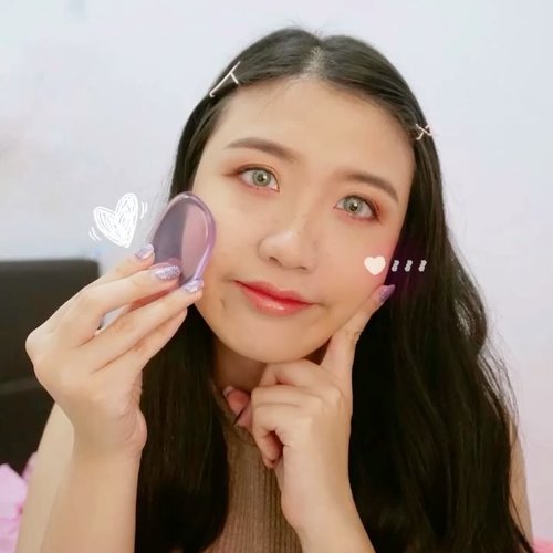 Thank you for this silisponge @beaulithe . Been searching for purple colour silisponge and I got mine from @beaulithe 🤗💕. Now applying makeup become so much easier💖....#clozetteid #deahamdanreview