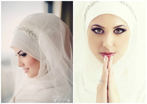  Simple Bridal Hijab Tutorial - YouTube