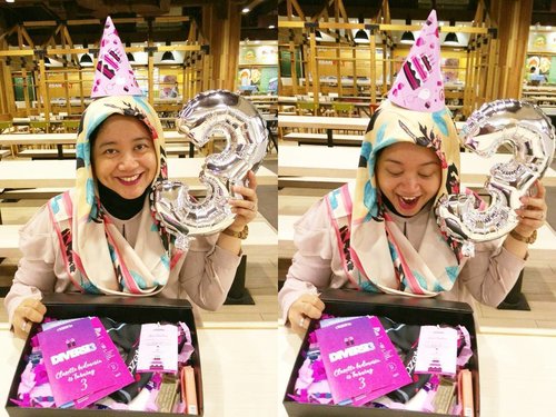 See how excited I am?! Cause it's dear @clozetteid 3rd anniversary. Stay fabulous and wish you more success. Keep spreading the love and happiness to your fellow Clozetters. Love you! 😘😍💕 @ClozetteID And also thanks to @tresemmeid @wardahbeauty @ionessence  @SensodyneIndonesia for the beauty inside. Lafff.. #ClozetteID #ClozetteDiversi3 #RunwayReadyHair #Ionessence #ColourMeUp #DoveIDN #SensodyneID