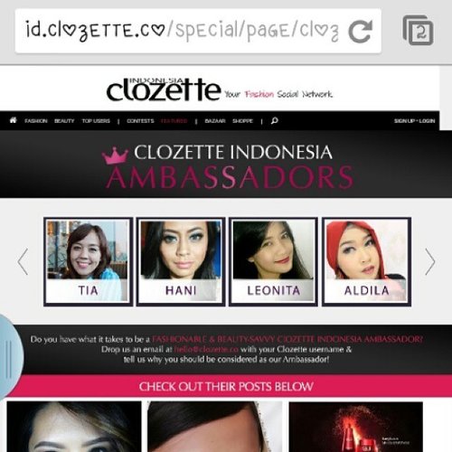 Hai guys join @clozetteid and share your fashion and beauty related things on your personal virtual closet ^^. #clozettecrew #clozettedaily #clozetteid #clozetteambassador #bbloggers #bblogger #bloggers #blogger #indonesianbeautyblogger #makeup #beauty #fashion