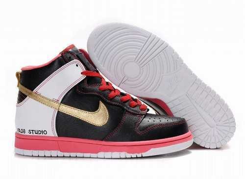 Men's Nike Dunk High Shoes Black/Pink/White/Gold 64BRL3,Dunk,Jordans For Sale,Jordans For Cheap,Nike Air Max Shoes,Cheap Jordan Shoes