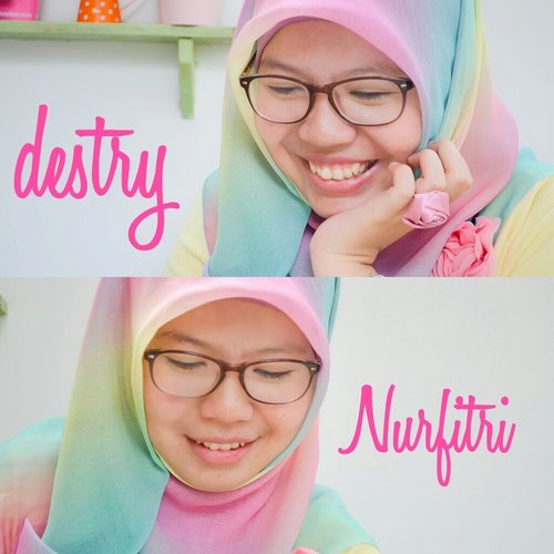 "Smile is the best makeup a girl can wear" #ClozetteID #ColorfulHijab #Glasses