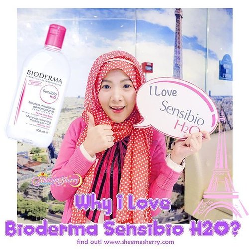 [NEW BLOG] Assalamualaikum, Ohayou 🌞✨🌞✨! I got a nice makeup remover to RECOMMEND to you, especially to those with sensitive skin!!! It's from @bioderma_indonesia! ^__^ link in bio, like always! 💜💕💜💕.🐰www.sheemasherry.com🐰..#clozetteid #clozetteambassador