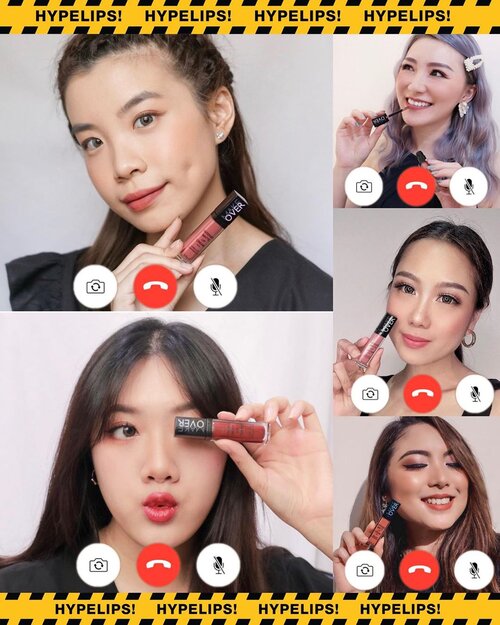 Doing our part as individuals in the hope to help #flattenthecurve by doing #selfquarantine and #StayAtHome but thanks to technology we can still manage to catch up through video call 📞 We can talk for hours and still have more to discuss on💭 #girlstalk can’t stop hahaha 😆 Even though we’re home but we can’t help but put on our makeup just feel good & #StayGorgeous , simply by putting on our favourite Intense Matte Lip Cream from @makeoverid 💄 This lip cream has a very comfortable matte lip formula and it doesn’t crack or dry our 👄 It’s the perfect everyday lips to wear with a wide variety of shades, each of us is wearing our favorite  #HypeLips that resonates to our personality. Do you have Your own favorite shades? Shop now on Lazada (10-11 April 2020) it’s having 20% off ☺️🎉....#Exploretocreate #beauty #makeup #lipstick #style #wakeupandmakeup