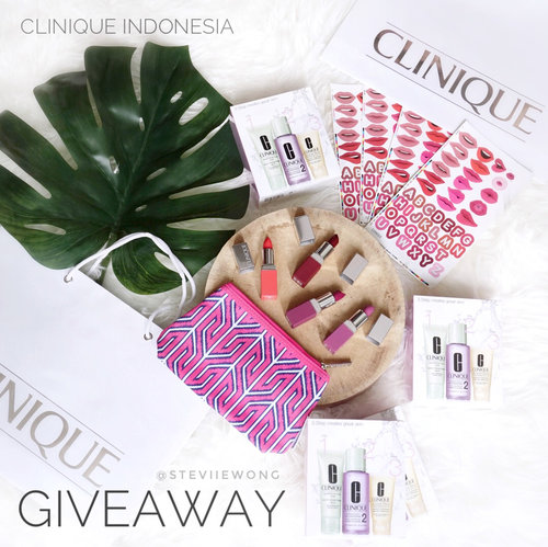 Hello loves!!Are you ready for another #GIVEAWAYALERT ? This time I’m excited to announce my special giveaway collaboration with @cliniqueindonesia. We’ve prepared gifts not only for ONE but FOUR WINNERS! Each winners will get a special #Clinique package consisting my favourite Clinique Pop lipstick, Clinique 3 - Step skincare, limited edition Jonathan Adler x Clinique makeup pouch and , cute Clinique sticker !!! ❤️❤️❤️❤️.-I look forward to your entries..HOW TO JOIN:.- Follow :@cliniqueindonesia & Me (@steviiwong) [p.s. spam us some love on both our accounts, Leave your mark at @cliniqueindonesia by sending comment “I ❤️ #CliniqueID”  so they know you’re there because of me]...Turn ON Post notification 🔔 for : @cliniqueindonesia & Me (@steviiwong) [ Click on the ••• icon on the top right corner of our profile to find TURN ON POST NOTIFICATIONS] (don’t forget to screenshot, you’ll need to send me the screenshot if you happen to win to claim your prize).- Write down in the comment section why you want to win this giveaway and if you’re already a Clinique user share your favourite Clinique products too, I’d love to hear your favs 📦 and TAG three (3) of your friends to join this giveaway too..- Subscribe to my YouTube channel www.youtube.com/steviewong (don’t forget to screenshot that you’ve subscribed to my channel, you’ll need to send me the screenshot if you happen to win to claim your prize)..OPTIONAL STEP ⤵️.- Head over to www.steviiewong.com find your favorite article leave your comments in the comment section (make sure to write your name and IG account too) I’d love to read them！..-The four different Pop Lipstick shades are : Poppy Pop, Grape Pop, Pow Pop, Bold Pop which I’ll send randomly to the winners ❤️ As for the 3 Step Clinique skincare is everyone’s favourite because they’re simple only three steps and effective. ...That’s it you’ve successfully entered my #Giveaway !! ❤️ make sure to follow all the steps properly.  I hope you enjoy this #Giveaway Tons of luck online fam💕😘 . #cliniqueid.......#giveawayindonesia #giveawayindo #shotbystevie #collabwithstevie  #tampilcantik #wakeupandmakeup #clozetteid