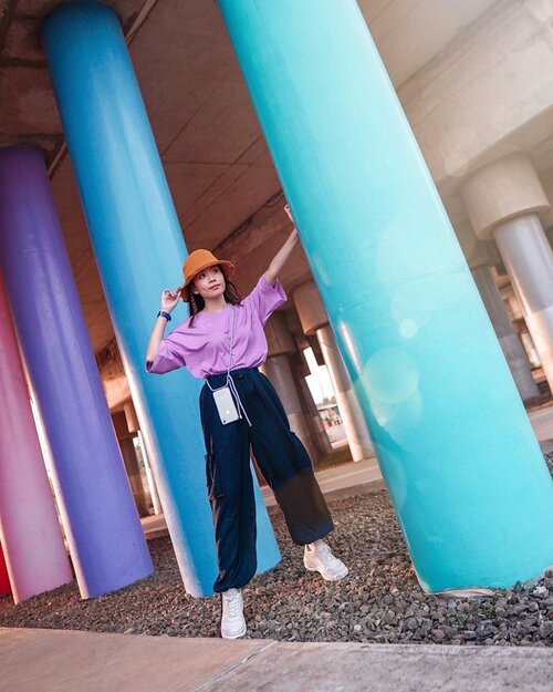 Guess where? 💕 so happy to find this place, the colours simply put a smile on my face 🎉
.
.
-
Wearing top & pants from @shopatvelvet // you can find it on @zaloraid as well, quote ZLRSTEVIE to get additional 15% off 😘
.
.
.
.
.
.
.
.
.
#photooftheday #ootdfashion #ootdindo #wiwt #ootdmagazine #ootdsubmit #outfit #pink #lookbook #lookbooknu #lilac #ootdstyle #ootdinspiration #lookbookindonesia #fashionblogger #stylefashion #streetfashion #streetstyle #streetinspiration #qotd #potd #zalorastyleedit #steviewears #clozetteid