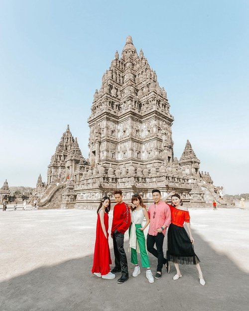 What’s the dresscode? Bright colours 🎨 and then everyone tricked me and shows up in red tone 🤪 Missing those freedom, we never thought something so normal would turn out so different 2 years after... Life is a mystery, Cherish now 🍒 
.
.
📸 @sweet.escape 
📍 Candi Prambanan .
.
.
.
.
.
.
.
.
#explorejogja #DiIndonesiaAja #ootd #steviewears #collabwithstevie #love #style #yogyakarta #jogja #bestvacations #sweetescape #clozetteid #viaparadise #travelawesome #beautifuldestination #bestplacestogo