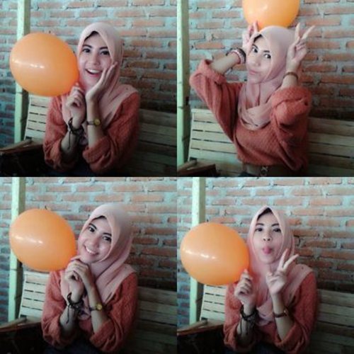 tema : i love orange!
#balloon #ClozetteID #ColorfulHijab