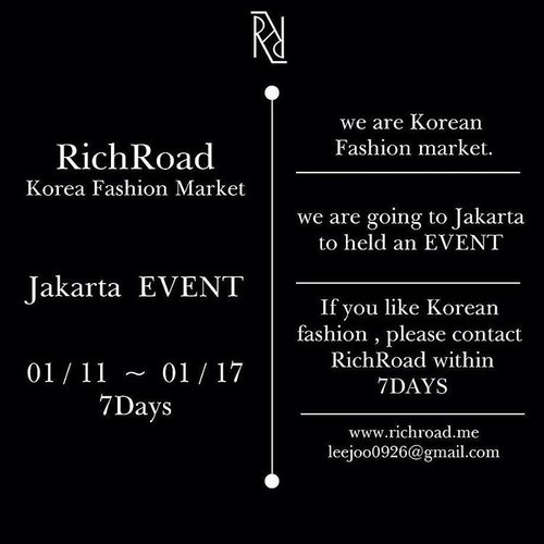 Hey guys! Who likes korean fashion? Especially mens fashion? @rich.road is coming to Indonesia very soon! It's a fashion market that sells a good quality fashion items with a reasonable price. Also They picked the items by themselfs. And they will bring it all the way from Korea! 
If you think it's hard to find korean mens fashion? Well, not anymore!

Order now while the stock lasts!
It will be available only from January 11th - January 17th!

Go check out their page for more info @rich.road 
We are #RichRoadCrew @lee_onnn @zerohoony @___in92 @fresiailham

#clozetteid