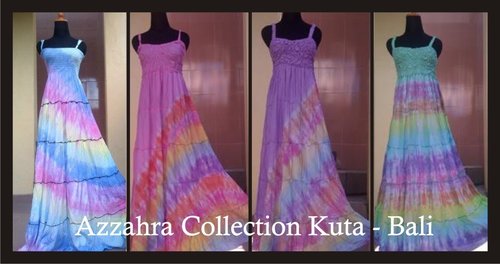 Dress Tie Dye Pelangi Bali :: By. Azzahra Collection Kuta Bali - Baju Pelangi [YouTube]