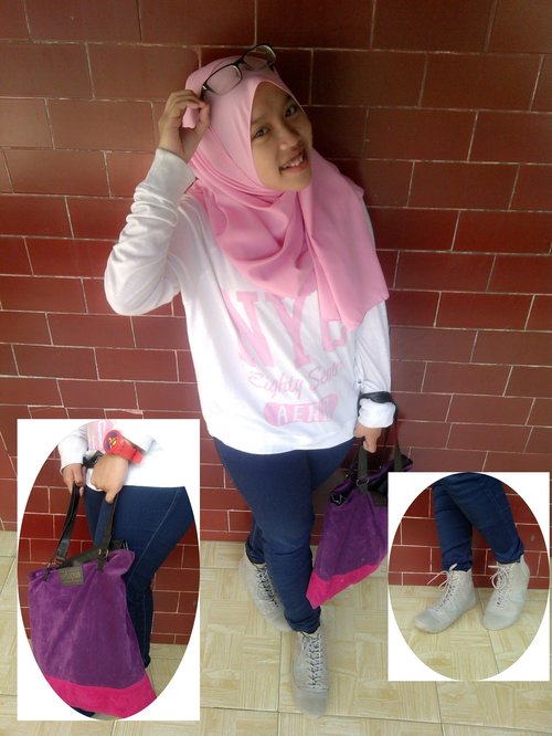 be your self #ngampus #OOTD #pink #clozetteid