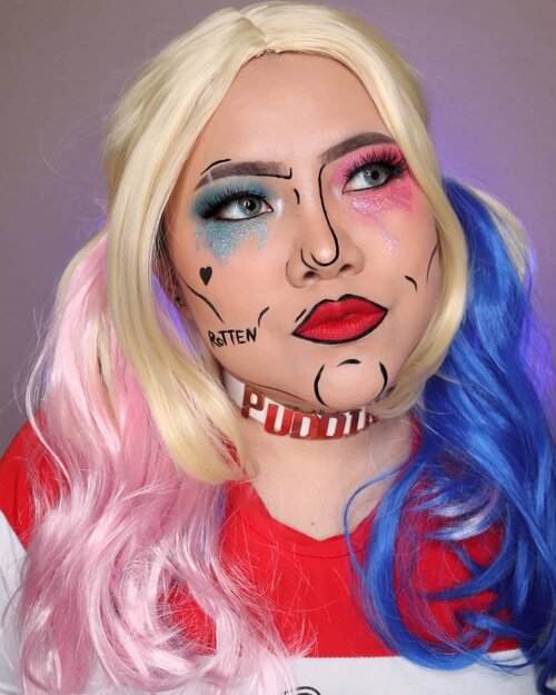 🃏POP ART HARLEY QUINN❤️HALLOWEEN CHALLENGE DAY 21/3131daysofhalloween 🎃🖤 #HALLOWEENWITHFLOVIVI 🖤.Produk :• Cushion @nacificcosmetics• Two Way Cake @luxcrime_id Buttercream• Highlighter @luxcrime_id Milky Way• Eyeliner @nacificofficial.id• Eyebrows @thebalmid• Eyeshadow @ucanbemakeup Prettt All Set• Lip @nosecret_byfenirose Drama Queen.#halloween #halloween2020 #flovivi #clozetteID #cchannel #cchannelid