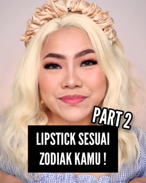 LIPSTICK SESUAI ZODIAK KAMU !
PART KE 2 💄
Siapa yg nungguin part 2 nya?
Ada zodiak kalian gak disini? Komen yah 🤭
.
♋ Cancer : @etudeofficial x @hersheys Kisses #1 Mill Chocolate
♌ Leo : @australiscosmetics_id Liquid Lipstick D8
♍ Virgo : @flynn.cosmetic 311 (bisa beli di @hicharis_official aku link on bio)
♎ Libra : @sadabycathysharon Lurik + Nahra
.
.
#makeup #Tutorialdandan #tutorialmakeup #aestheticmakeup #tiktokindonesia #tiktokchallenge #beautybloggerindonesia #ClozetteID #cchannelmakeupid #cchannelid #flovivi