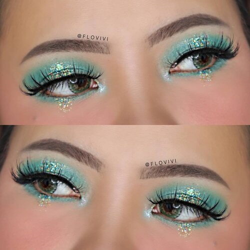 Turquoise 🌊🐚
.
• Eyeshadow : @beautyglazed Eyeshadow Tray
• Eyebrow : @thebalmid Furrowcious
• Glitter : @eclatpressedglitter Myth
• Eyelashes : @fabulashes.official Emma
• Softlens Briller green
.
.
.
.
.
.
#makeupoftheday #tutorialmakeup #Tutorialdandan
#makeuptutorial #tutorialmakeup #indobeautygram #makeupoftheday #beautybloggerindonesia #motd
#popbelabeauty #flovivi #ClozetteID #cchannelid #cchannelbeautyid
@tampilcantik @tips__kecantikan @tutorialmakeup_id @ragam_cantik @meriaswajah @syantiktutorial @ragam_kecantikan @zonacantikwanita