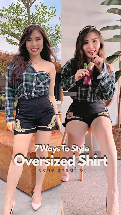 The reason why you should invest on oversized shirt. You can even wear it as dress!

Which look is your favorite: 1,2,3,4,5,6,7 ? 😉.

#stylingideas #stylingtips #fashionblogger #fashionhack #oversizedshirt #ClozetteID