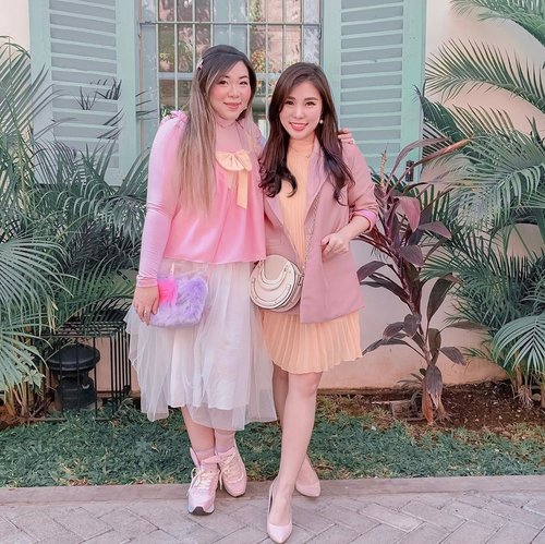 Similar color palette, two different style with @mgirl83 🥰.
.
.
#ootd #fashion #ClozetteID