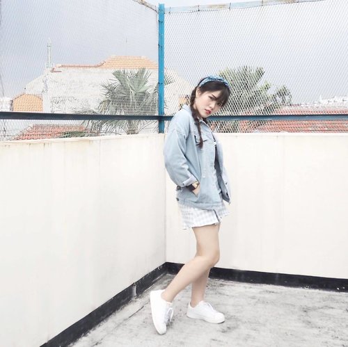 Oversized denim jacket is a 💙. Thanks @zaful for this cool stuff, love the material so much, so comfortable! I am going to talk more about this outfit on my blog, please stay tune 😄 #endorsement #ootd #fashion #ClozetteID