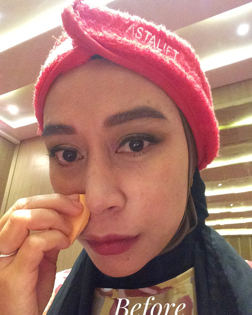 My face before and after using skincare and foundation+powder @astalift_indonesia 
#astalift_indonesia #jellyaquarysta #photogenicbeauty #clozetteid #skincare