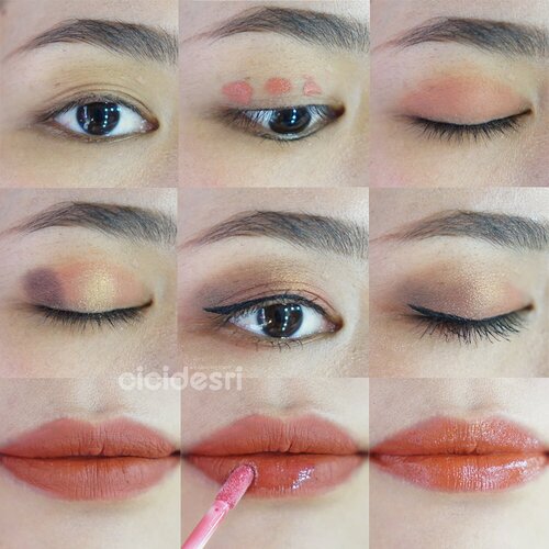 Today ku coba makeup look “WARM GOLD MAKEUP” terinspirasi dari Channel Youtube-nya @lookecosmetics ❤️.Berikut detail produk yang dipakai:@pureheals_id eye cream@lookecosmetics  Hebe for base eyeshadow@makeupforeverid  Aqua Brow@thebalm  Bienvenue Gold shimmer @thebalm Valkommen eyeshadow@makeoverid  Eye liner@pac_mt Mascara@lookecosmetics Lip Creme Gaia @lookecosmetics Luna as Lip TopperMau coba juga?..#HolyLipSeries #CelebratingTheNewYou #cicidesricom #lipjunkie #makeupideas #eyemakeup #clozetteid