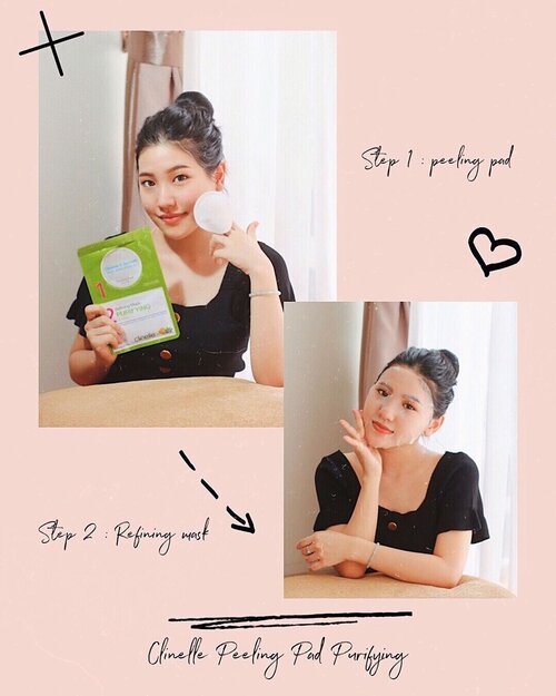 [ REVIEW : CLINELLE PEELING PAD PURIFYING ] .-Hi guys, udah pada tau belum kalau @clinelleid belum lama ini ngeluarin produk terbaru nya yaitu Clinelle Peeling Pad & purifying ! .Disini aku mau sharing sedikit tentang Clinelle Peeling Pad Purifying ✨•Benefit utama dari Series Purifying ini yaitu untuk mengangkat komedo, menenangkan dan juga menyejukkan kulit 🍃 dengan kandungan Tea Tree Oil untuk membantu mengurangi blackhead, whitehead, acne dan juga menenangkan kulit sehingga cocok untuk sensitive skin sekalipun, Lemon Peel Oil untuk tekstur kulit yang lebih lembut, dan juga Blueberry Fruit Extract yang dapat memberikan tampilan kulit lebih halus ! .•My first impression dari Clinelle Peeling Pad - Purifying ini : really calm my skin, dan menurut aku efektif untuk mengurangi redness di wajah setelah pakai refining mask nya. Kalian bisa dapetin Clinelle Peeling Pad ini di guardian terdekat dengan harga 49k aja loh ❤️.Cobain juga yuk @christina_melatikesuma @jessicajehe 😘•#ClozetteIDxClinelle #2isBetterThan1 #TeamPurifyingHanumMega #ClozetteID