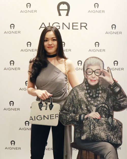 Earlier today at Aigner "Epic Heights" F/W 2016 Press Event