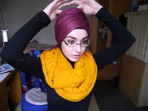 Hijab tutorial l Turban Knot Twist - YouTube